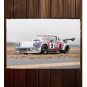 Металлическая табличка Porsche 911 Carrera RSR Turbo 2.1  